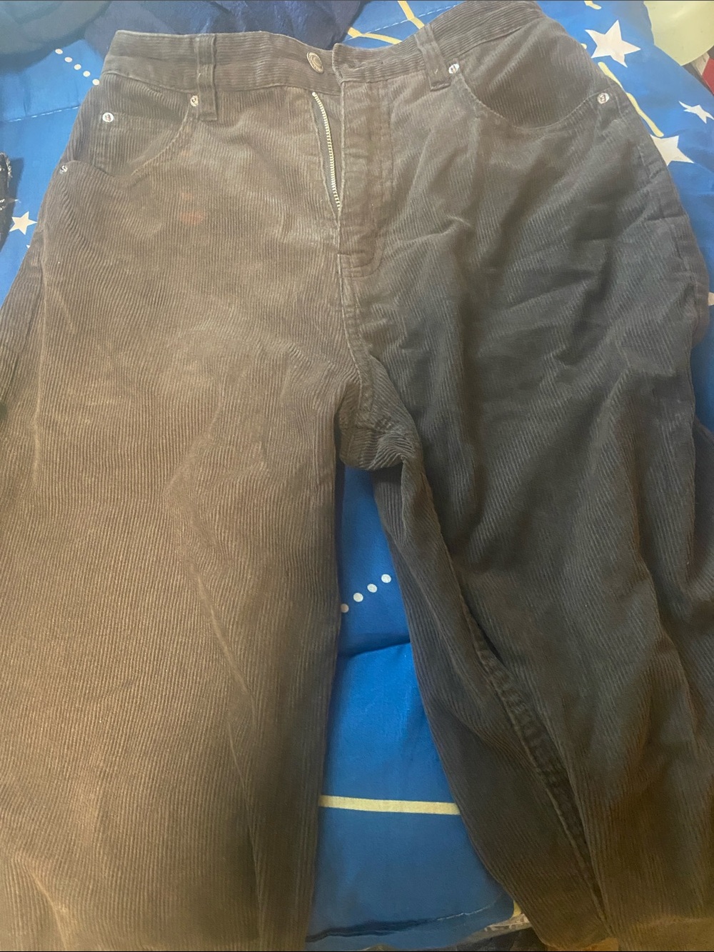 Women’s Corduroy Pants in Chocolate Brown size S